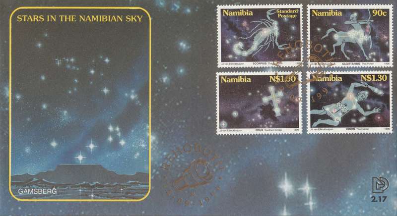 NAM 1996-09-12 Stars in the Namibian Skys FDC 2.17 [SACC R11]