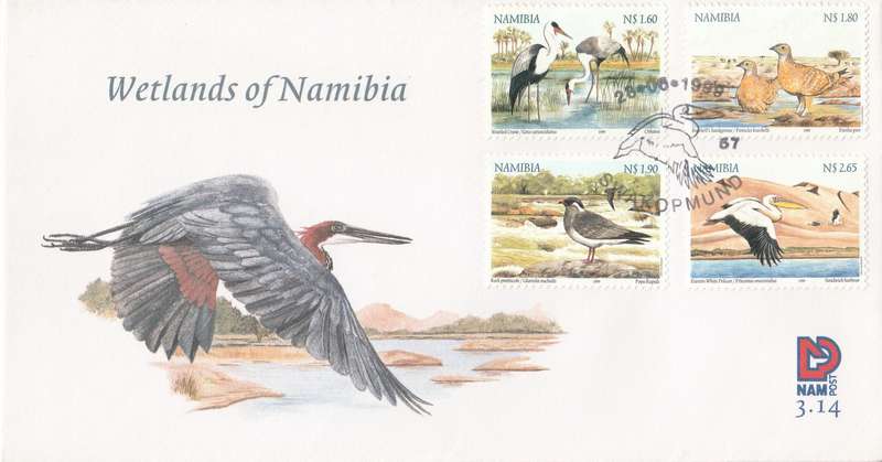 NAM 1999-06-28 Namibian Wetlands FDC 3.14 (6 000) [SACC R75]