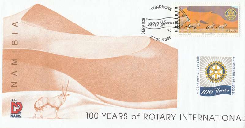 NAM 2005-02-23 Centenary of Rotary International FDC 3.49 (15 000) [SACC R33]