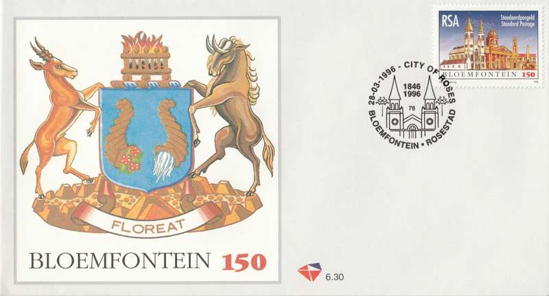 RSA 1996-02-08 Soccer African Cup of Nations (Champions) FDC 6.30 [SACC R10]