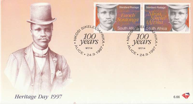 RSA 1997-09-24 E. Sontonga Composer of Nat. Anthem FDC 6.66 [SACC R15]