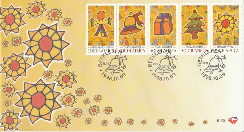 RSA 1998-10-09 Christmas 1998 FDC 6.85 (18 000) [SACC R38]