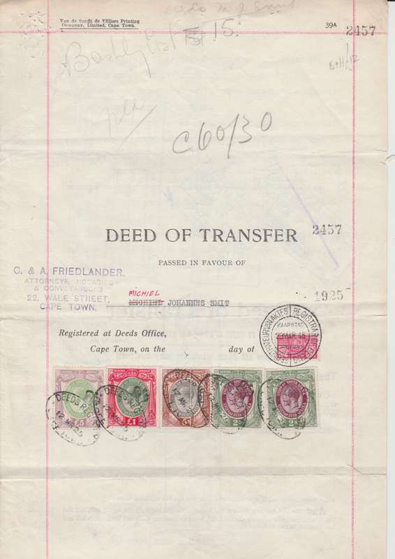 1st series Large Kings Heads Revenues with 4th series wartime bantam