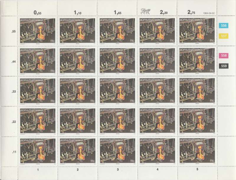 Bophuthatswana SACC 120 x25 (1984-04-02) Additional Value to the Definitive Series [SACC R62.50]