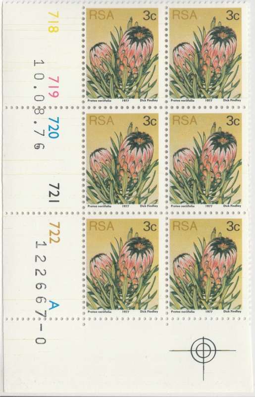 RSA 3rd Definitive Issue SACC 420 x6 A (1976-08-10) [SACC R12] Blue A