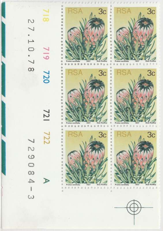 RSA 3rd Definitive Issue SACC 420 x6 A (1978-10-27) [SACC R12] Margin Imperf