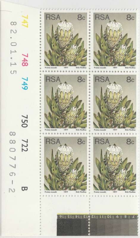 RSA 3rd Definitive Issue SACC 425a x6 B (1982-01-15) [SACC R12]