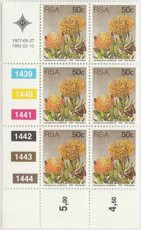 RSA 3rd Definitive Issue SACC 432 x6 (1982-02-10)