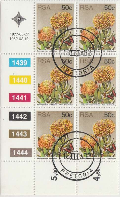 RSA 3rd Definitive Issue SACC 432a x6 CTO (1982-02-10) [SACC R36]