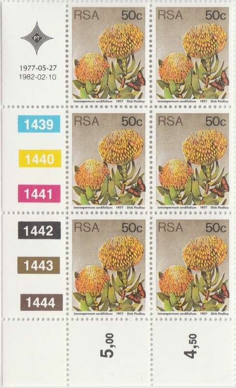 RSA 3rd Definitive Issue SACC 432a x6 (1982-02-10) [SACC R36]