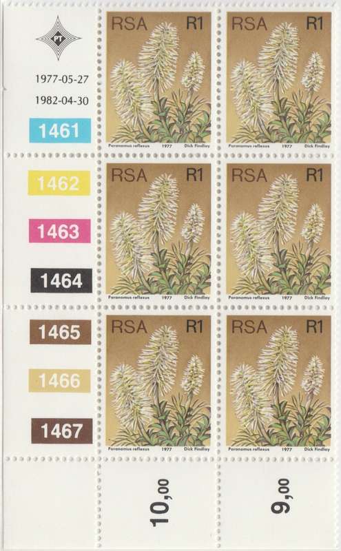 RSA 3rd Definitive Issue SACC 433a x6 (1982-04-30) [SACC R60]