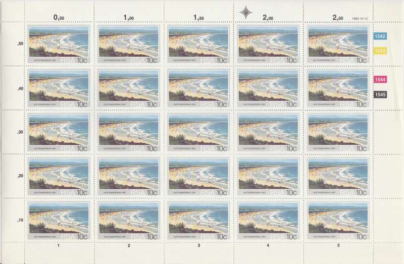 RSA SACC 553 x25 (1983-10-12) Tourism, SA Beaches - Plettenberg Bay [SACC R62.50]