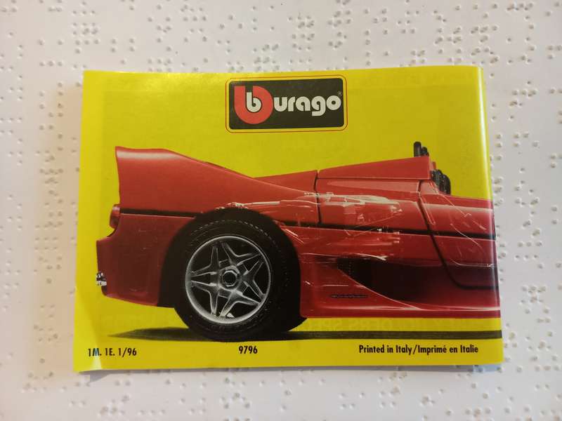 Bburago Catalogue 1996