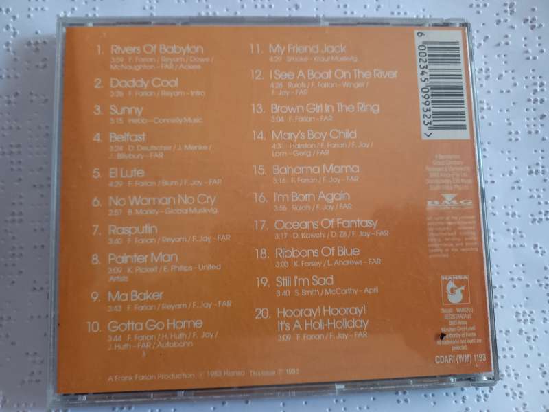 CD - Boney M 20 golden hits