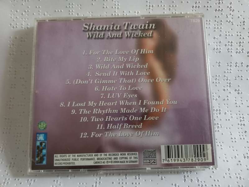 CD - Shania Twain wild and wicked