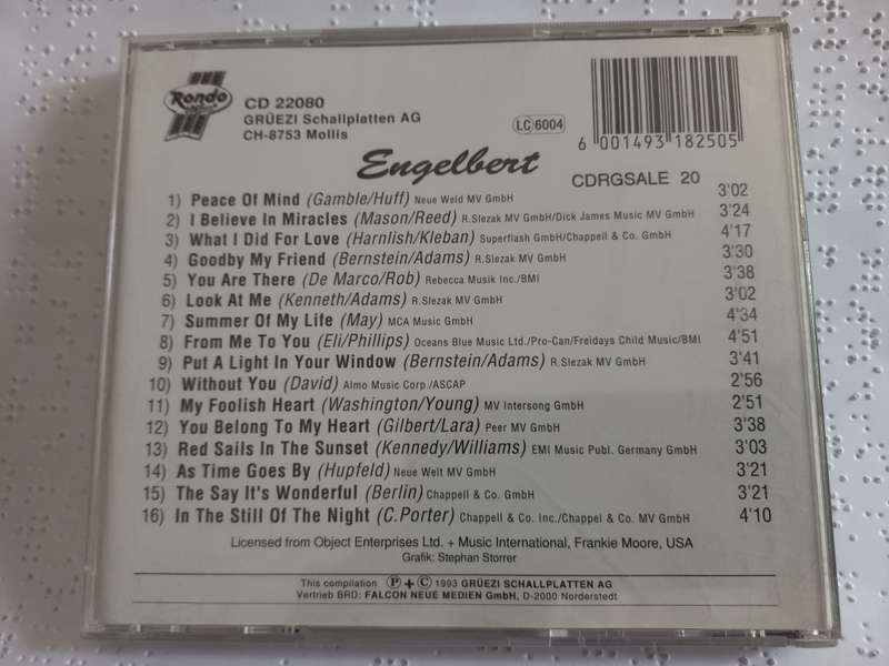 CD - Engelbert Humperdinck in the still of the night