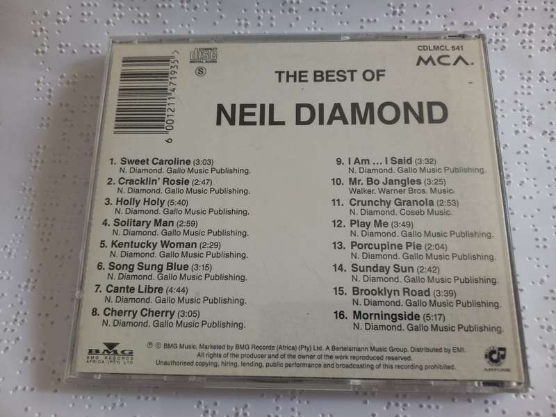 CD - Neil Diamond the best of