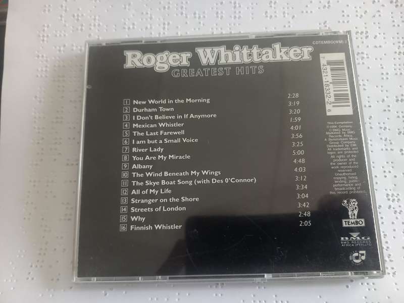 CD - Roger Whittaker greatest hits
