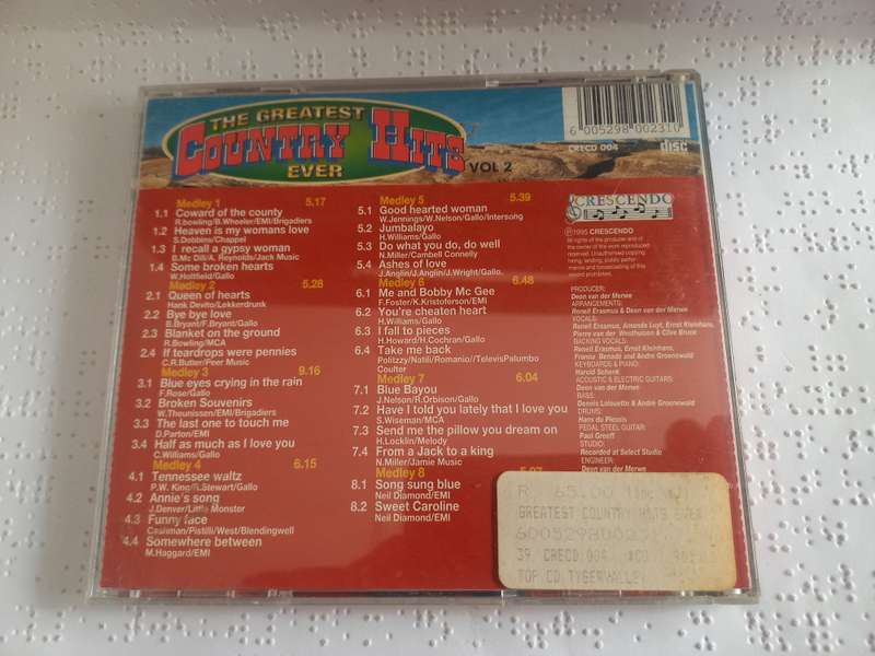 CD - The greatest Country Hits ever volume 2