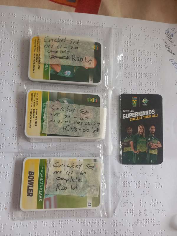 Super cards Proteas Cricket Team
