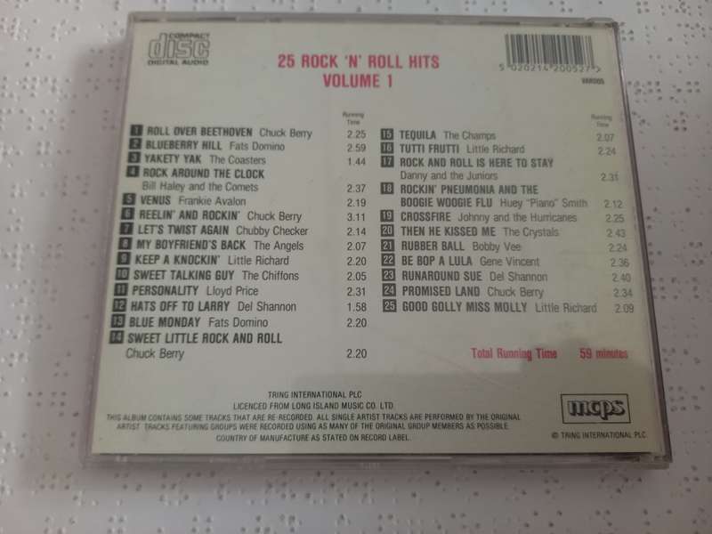 CD - 25 Rock n Roll hits volume 1