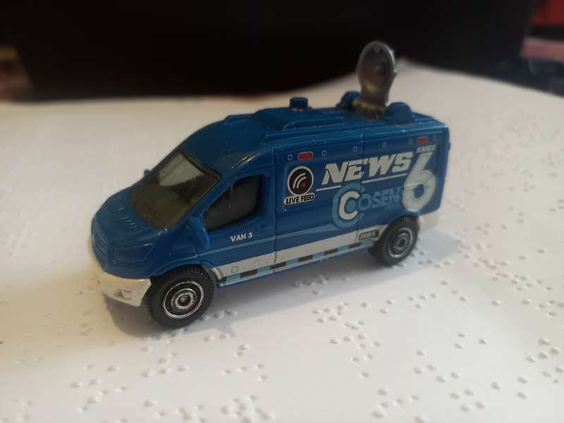 Matchbox Television van