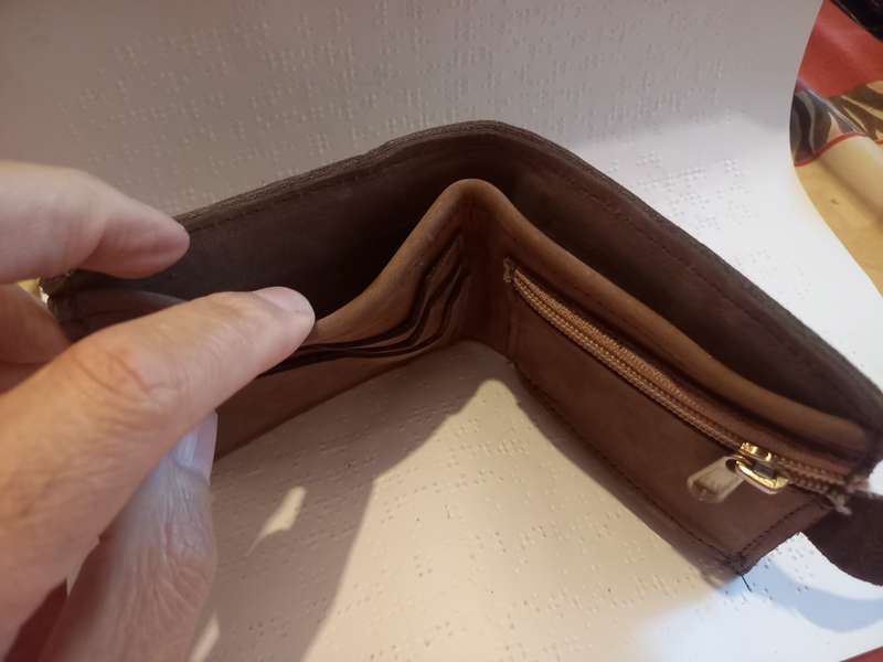 Genuine leather soft wallet