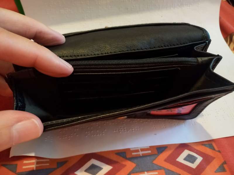 Genuine leather Concertina wallet