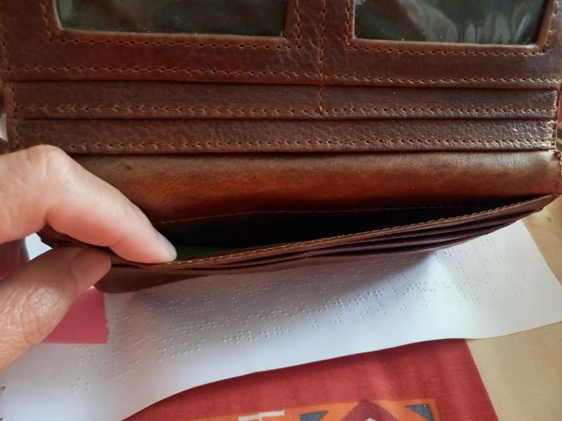 Genuine leather Thick zip Wallet