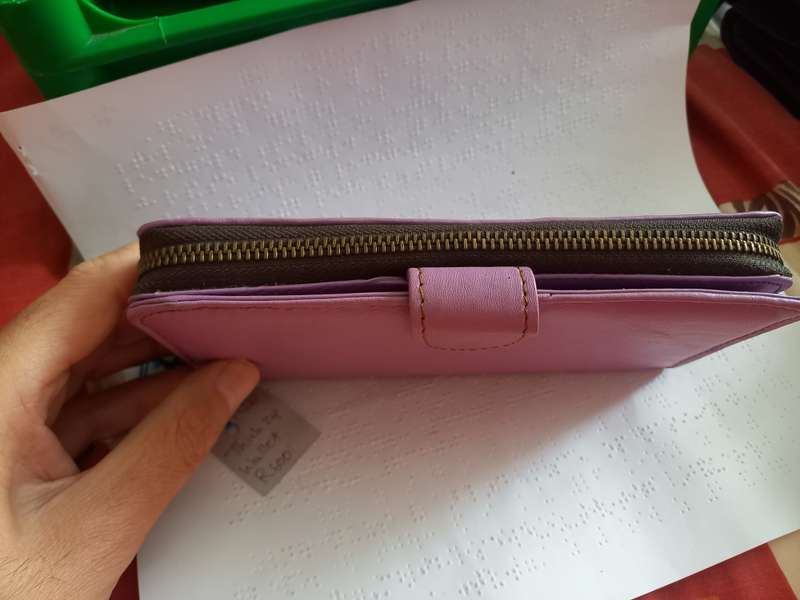 Genuine leather Thick zip Wallet