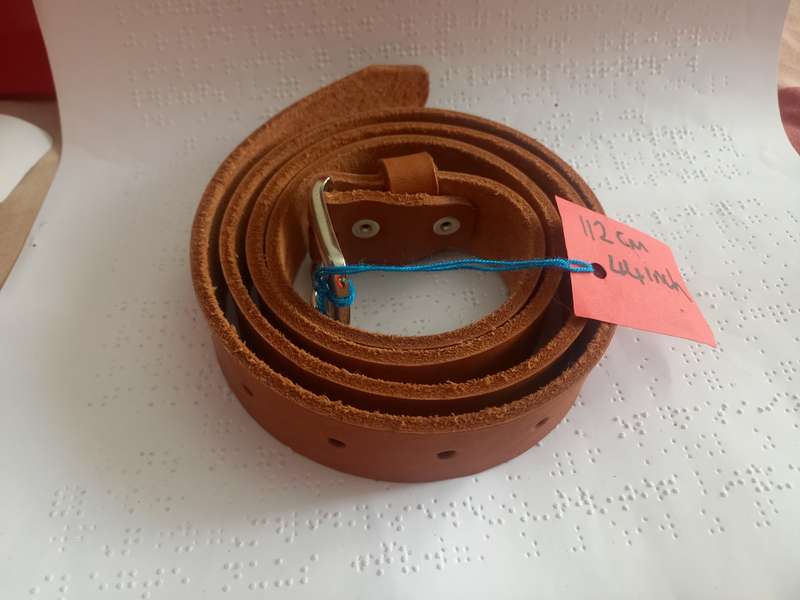Genuine leather Belt thin 112cm 44inch