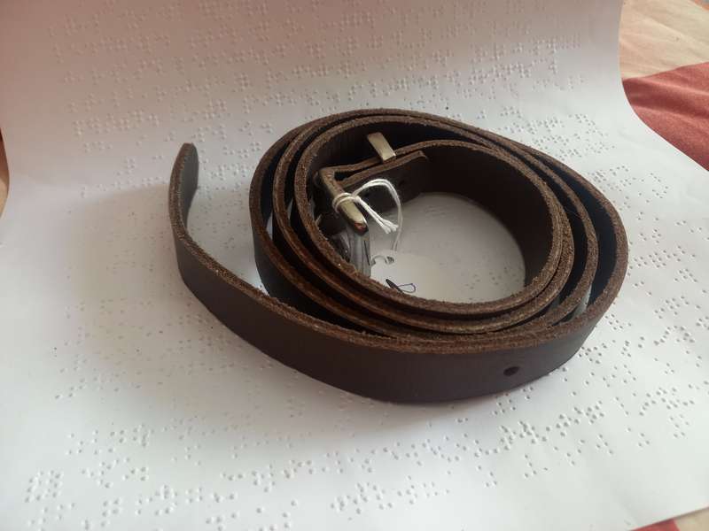 Genuine leather Ladies Belt thin 130cm