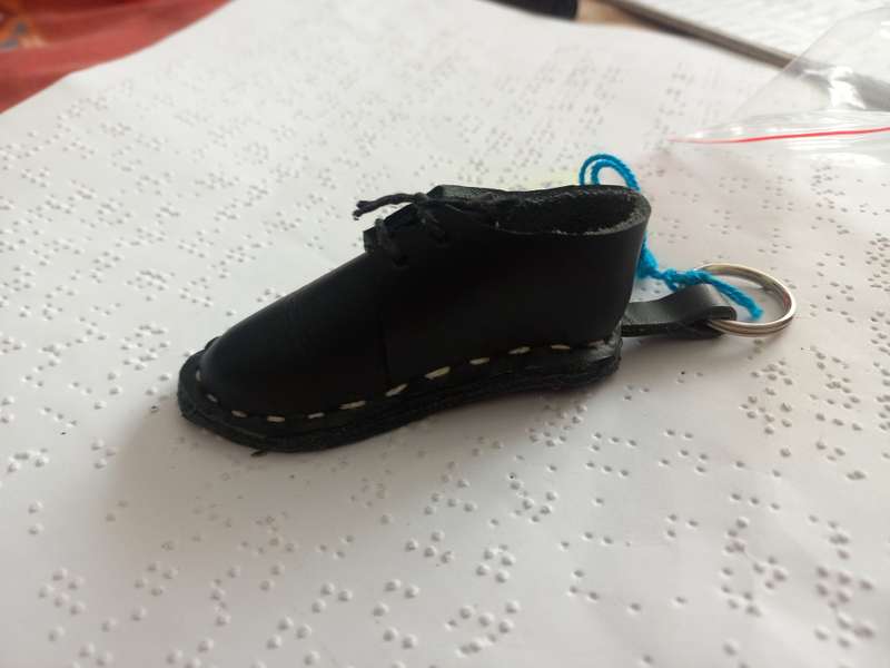 Genuine leather Vellie keyring