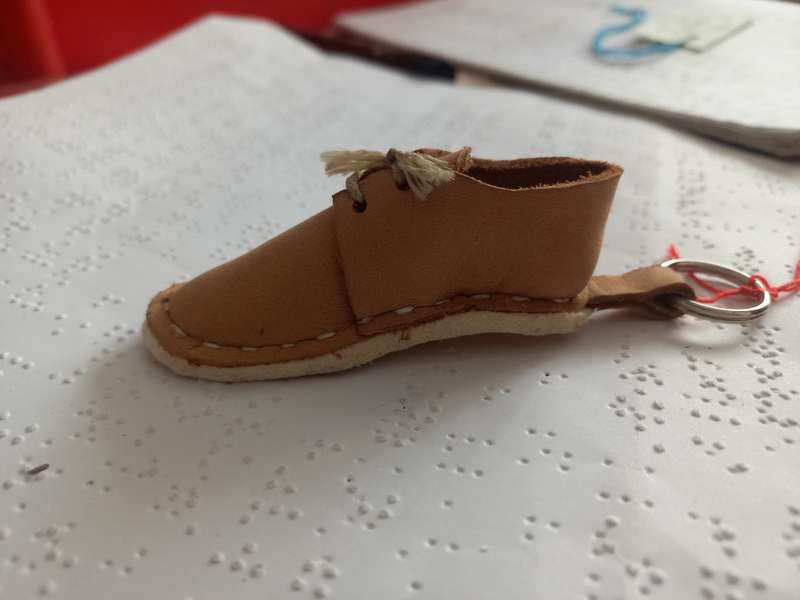 Genuine leather Vellie keyring