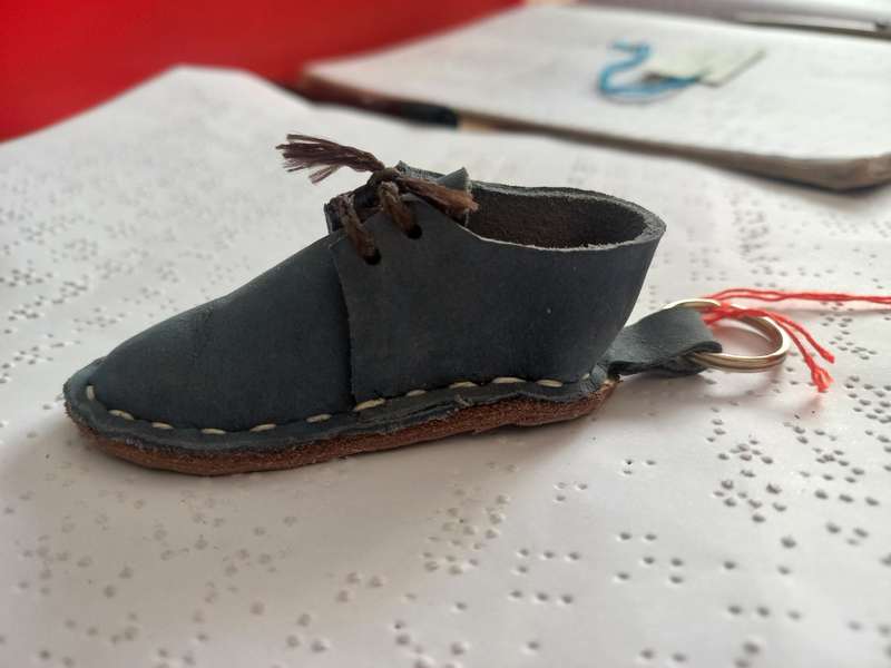 Genuine leather Vellie keyring