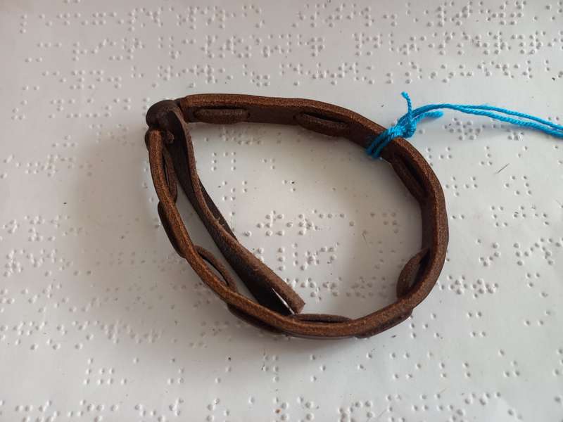 Genuine leather Wristband large