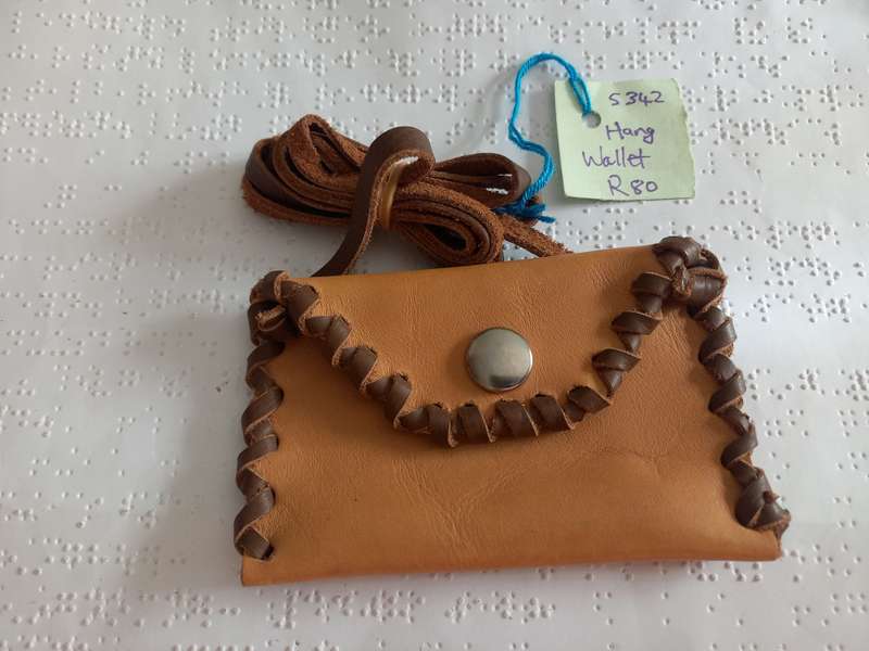 Genuine leather Hang Wallet / Card / ID holder