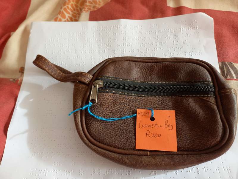 Genuine leather Cosmetic bag