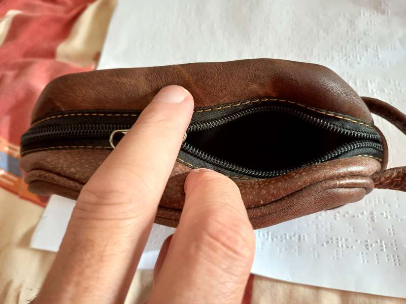 Genuine leather Cosmetic bag
