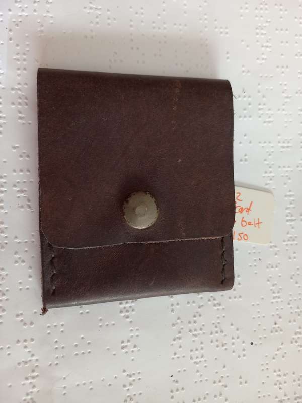Genuine leather Id / Cardholder with belt attachment