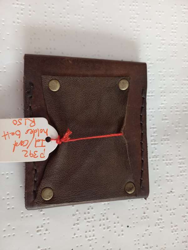 Genuine leather Id / Cardholder with belt attachment