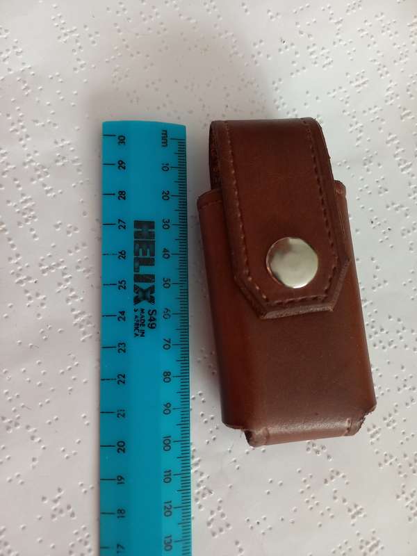 Genuine leather Pocket knife holder with belt attachment
