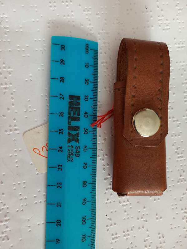 Genuine leather Pocket knife holder with belt attachment