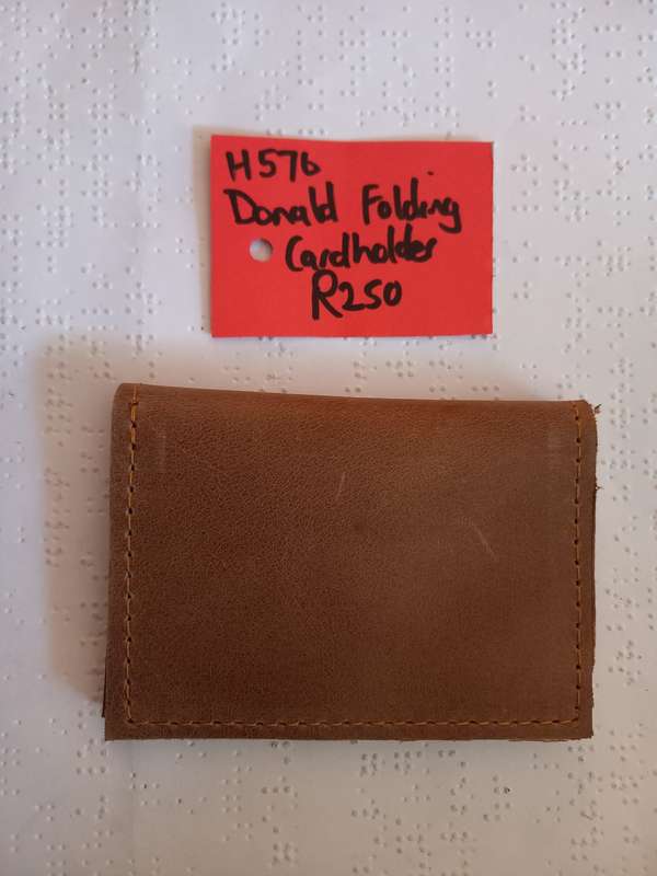 Genuine leather Donald Folding Cardholder