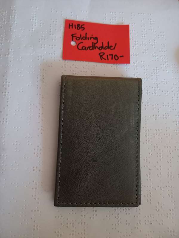Genuine leather Folding Cardholder
