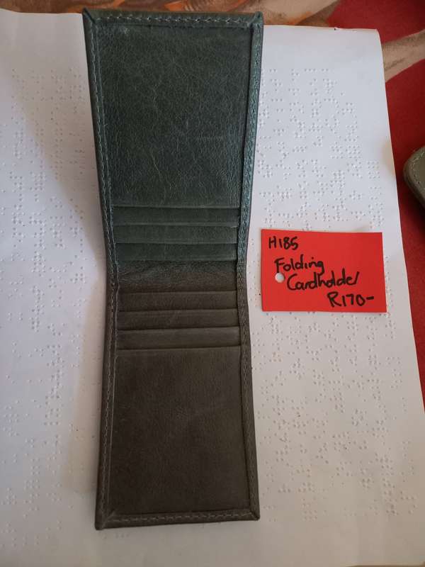 Genuine leather Folding Cardholder
