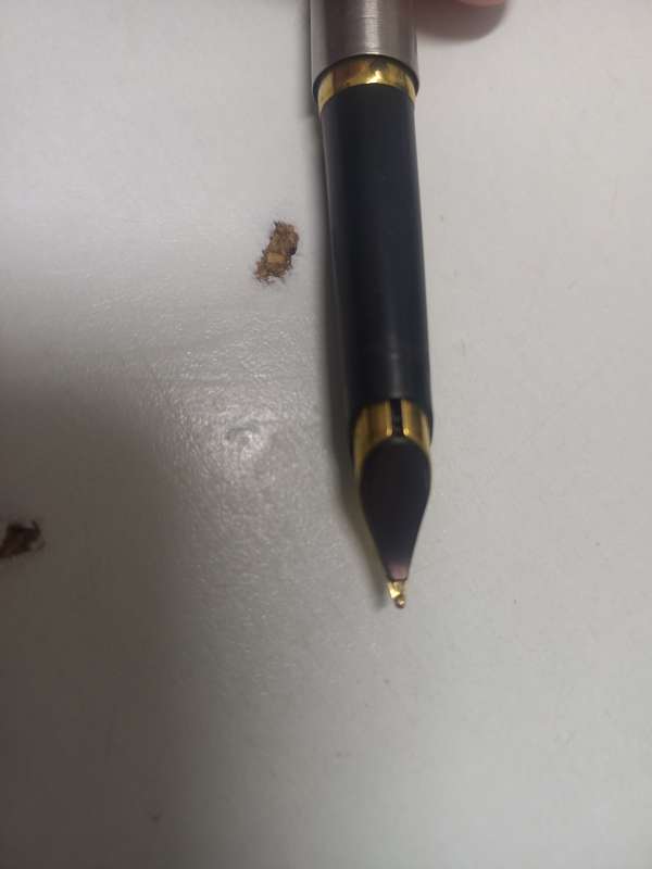 Parker Stainless steel Fountain pen with gold trim