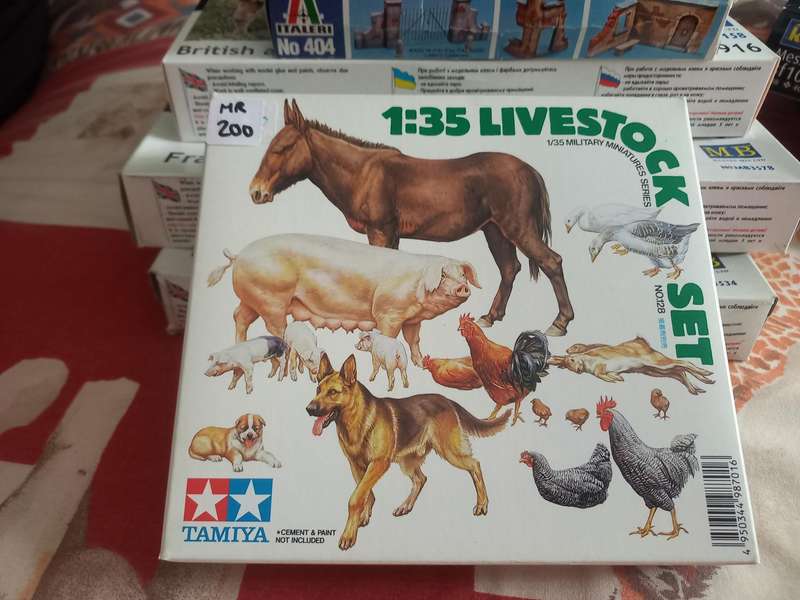 Modelkit - Tamiya - Livestock set