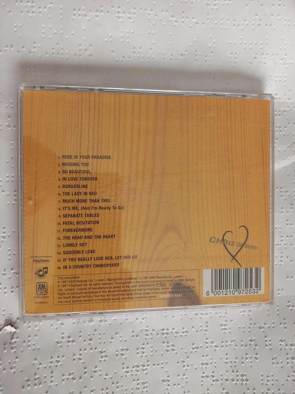 CD - Chris de Burgh the love songs