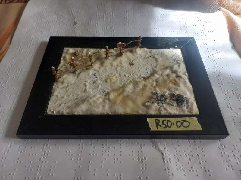 Snow diorama for 1/64 scale diecast cars
